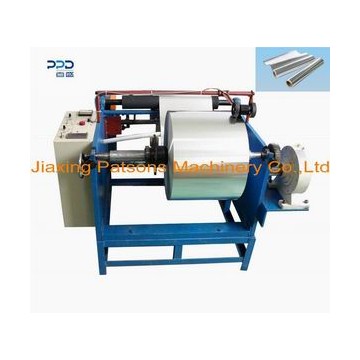 Manual aluminum foil roll rewinder machine
